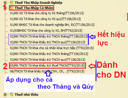 Cách kê khai thuế TNCN theo quý hoặc theo tháng