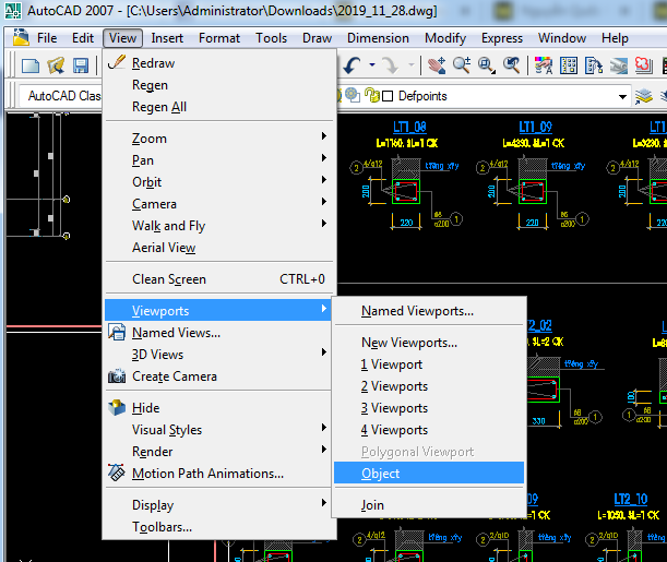 Chia màn hình Autocad ra làm nhiều màn hình