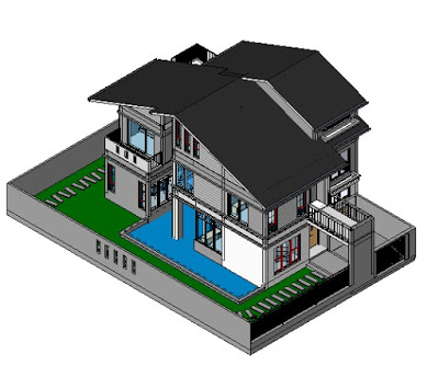 Tổng hợp các mẫu công trình trên phần mềm revit